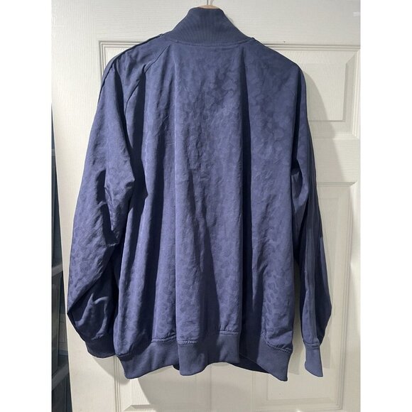 Athleta Brooklyn Bomber Jacket, Leopard Medieval Violet SIZE 2X - Picture 9 of 13